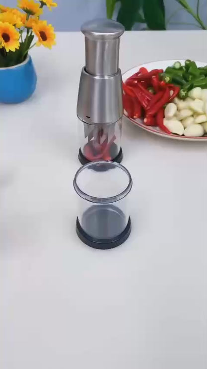 Multipurpose vegetable chopper for garlic, onions, and more